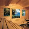 Blockhaus-Aussen-Sauna 90°C